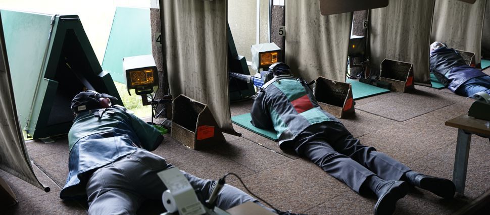 Schiessstand aus der Nähe